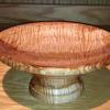 Curly Maple Pedestal Platter by Mark Etheredge, Cypress, TX