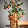Spalted Maple Square Vase by Lon Knoedler, Wenosha WI